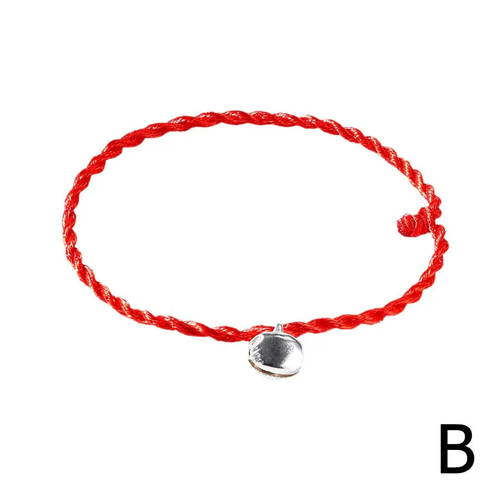 1PC Hot Women Girls Chinese Knot Heart Leaf Rope Chain Lucky Charm decente Red Rope bracciali Animal Pandant Jewelry Gift