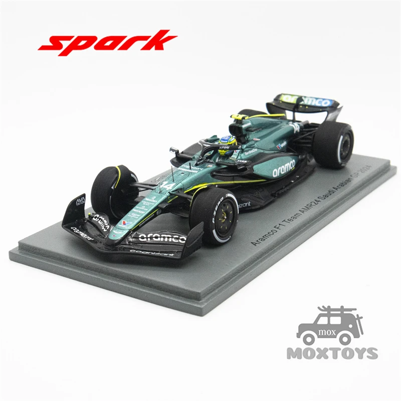 سبارك 1:43 AM Aramco F1 Team AMR24 No.14 المملكة العربية السعودية GP 2024.Fernando Alonso Model Car