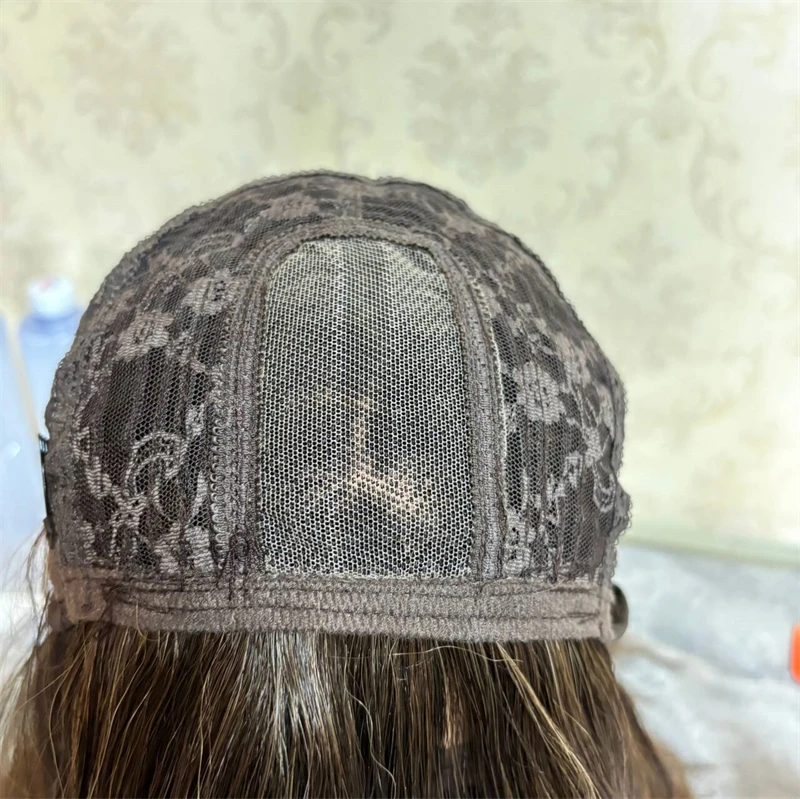 أومبير براون شقراء يسلط الضوء على الاصطناعية HD الدانتيل شعر مستعار أمامي مع الانفجارات جودة عالية غلويليس عالية الكثافة الباروكات الفاخرة للاستخدام اليومي #6