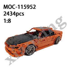 New MOC-115952 super racing car 2434pcs adult car splicing block boy birthday gift assembly splicing model group puzzle toys.