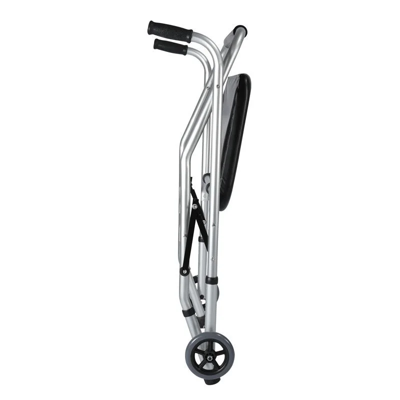 Supportive WalkersAluminum Alloy Elderly Rehabilitation Aid with Wheeled Armrest Frame Mobility Support Walker