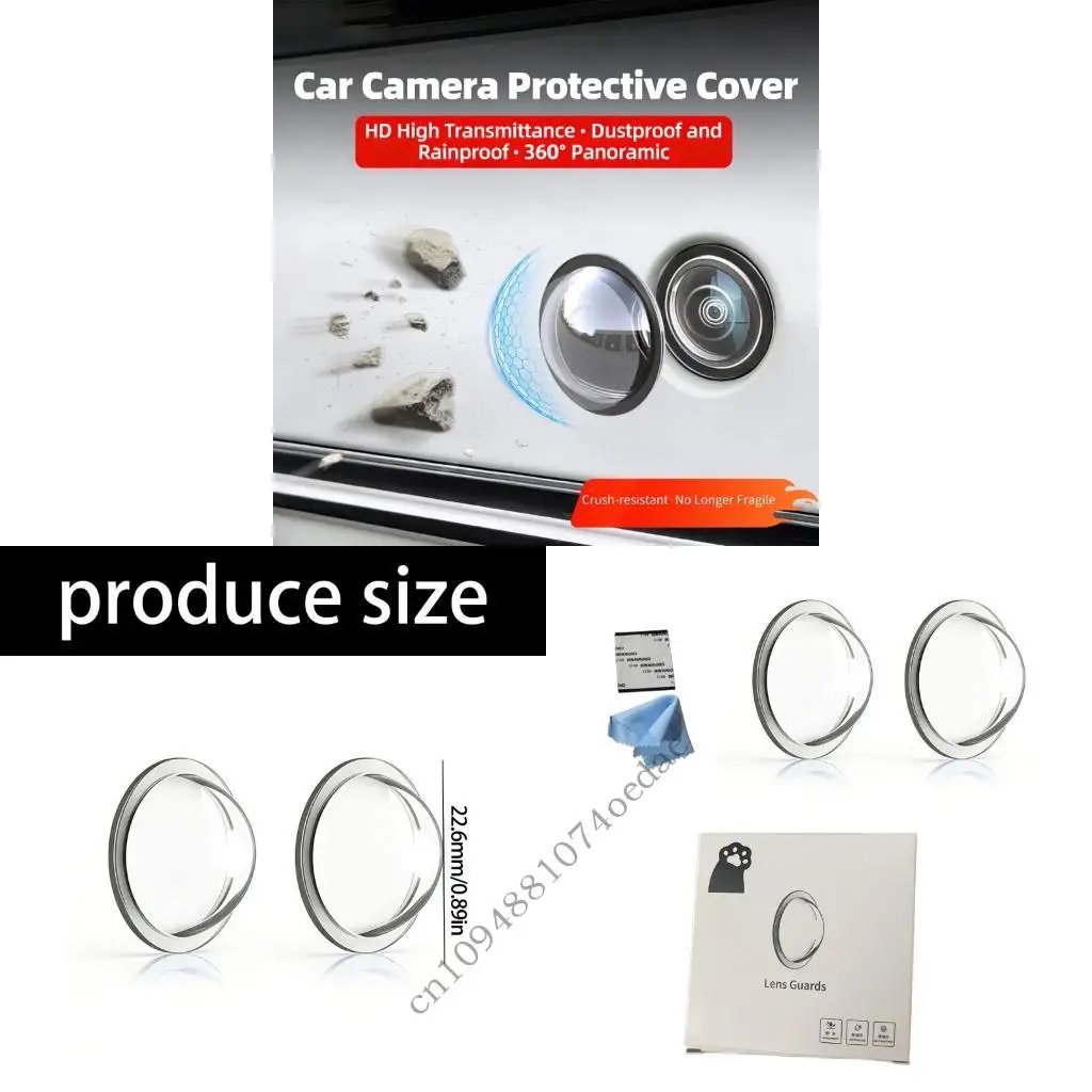 

Clear Rear View Backup Camera Lens Guard for Most Dustproof Protections