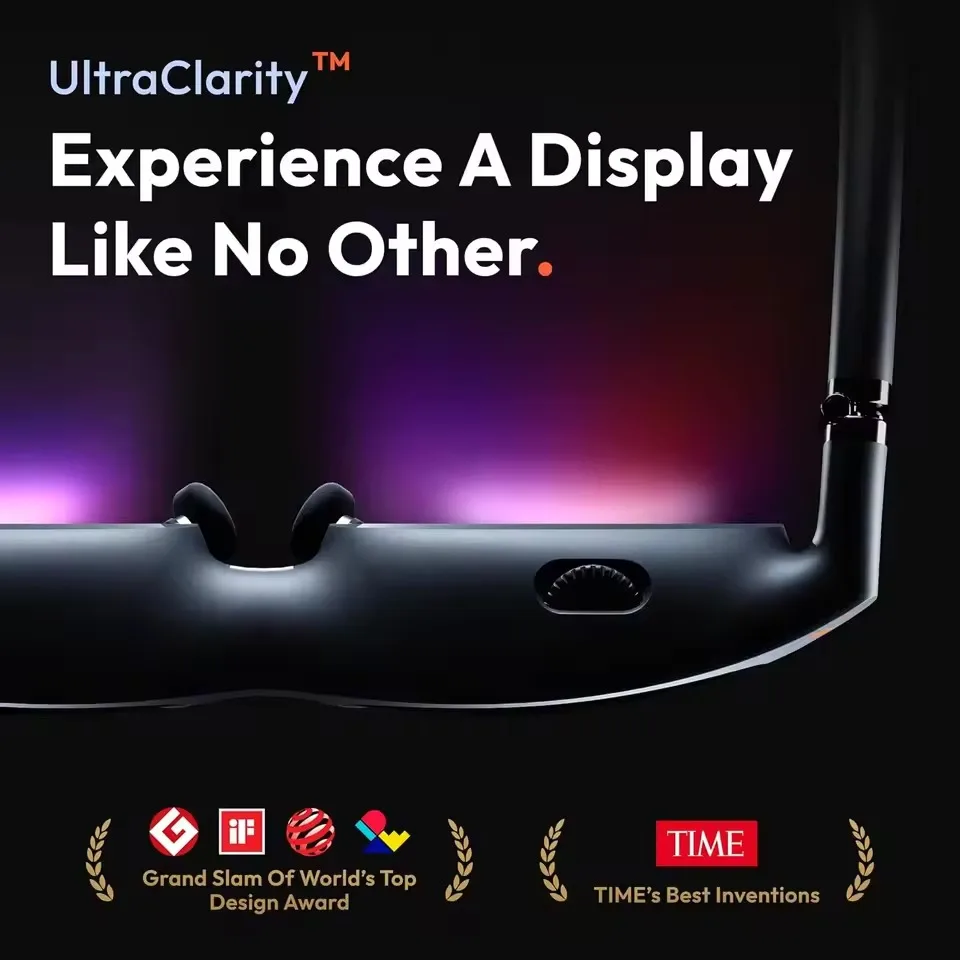 VITURE Pro Smart AR Glasses With Neckring XR HD Viewing Portable Screen 120Hz High Refresh 1000nits For DP Phone