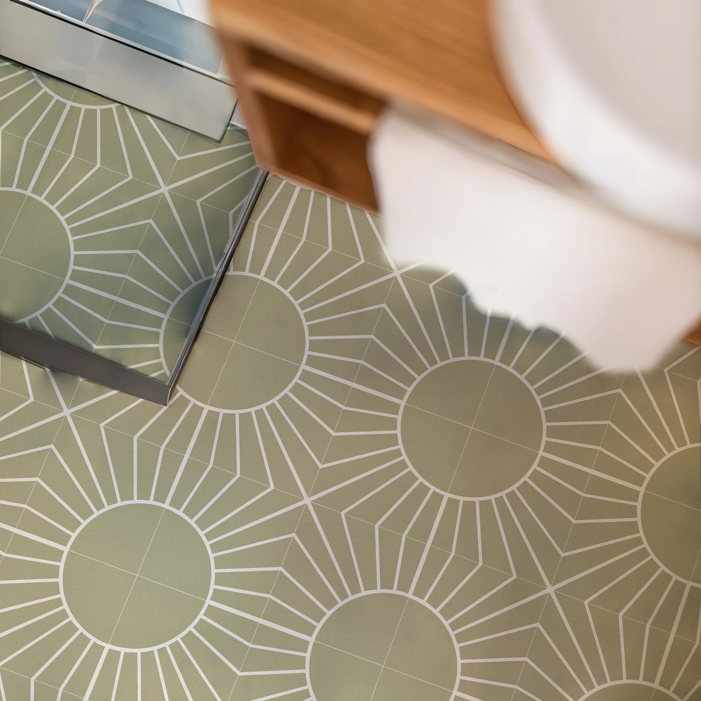 بلاط أرضيات من الفينيل بالتقشير والعصا للحمام ، أرضيات من حكيم البوهو ، مقاوم للماء ذاتي اللصق ، ديكور منزلي بوهيمي