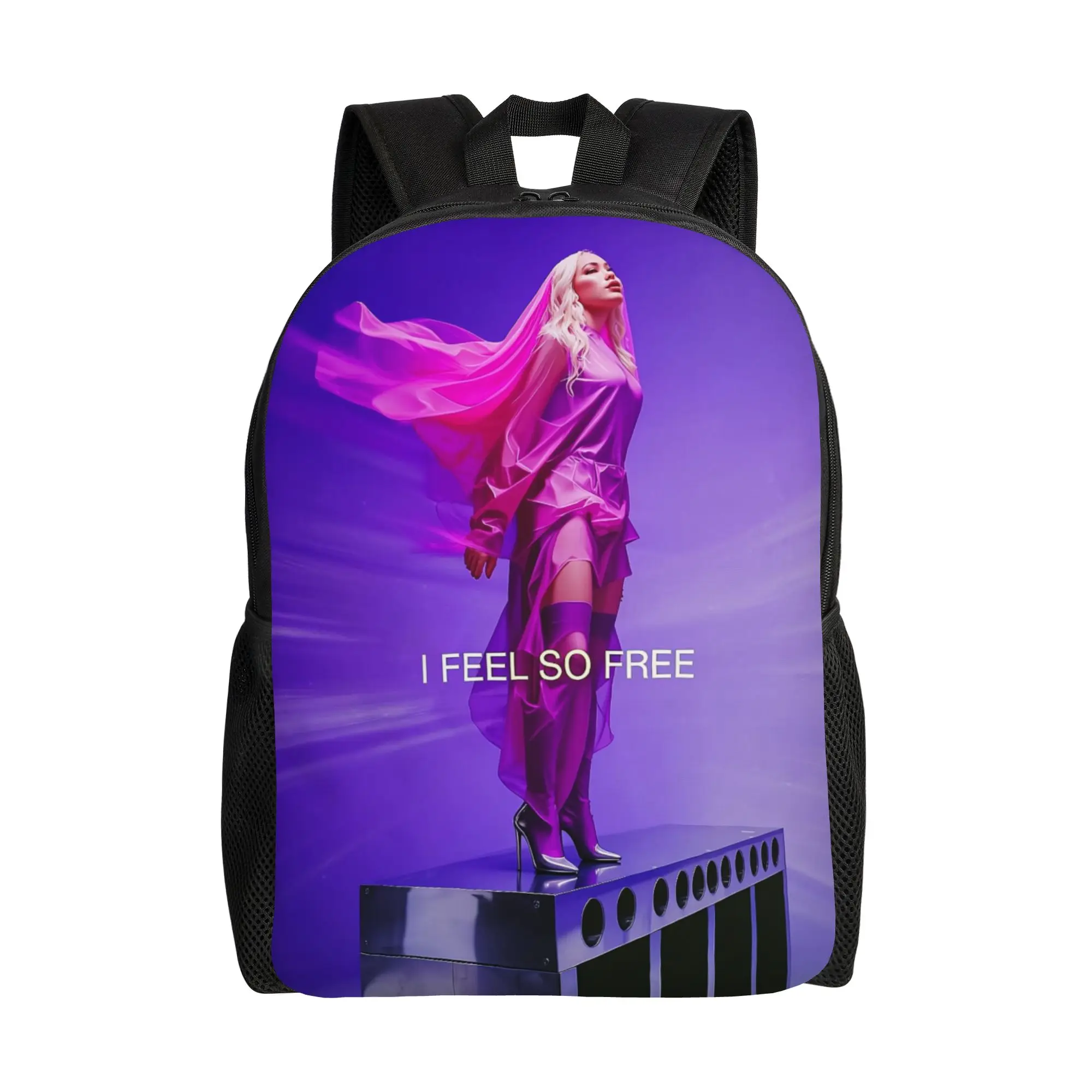 I Feel So Free Backpack M-MadonnaS Travel Backpacks Girl Fashion School Bags Custom Durable Rucksack