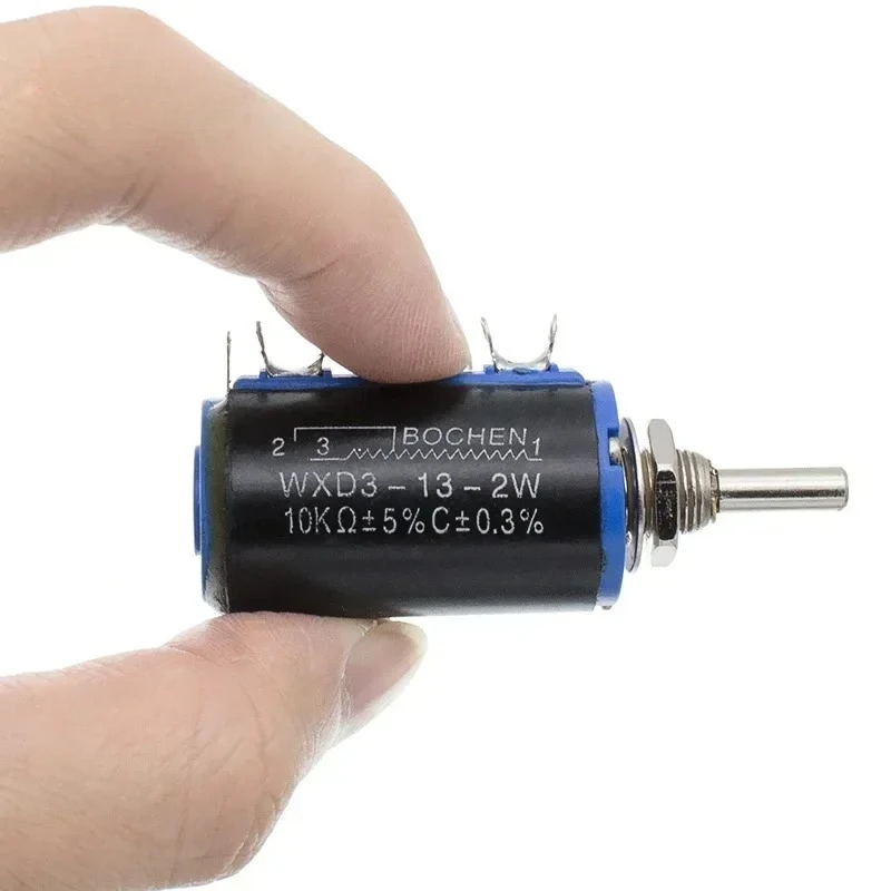 1PCS WXD3-13-2W Multi-turn Potentiometer 10K 1K 4.7K 6.8K 22K 68K 100K Ohm 10 Laps Wirewound Potentiometers Adjustable