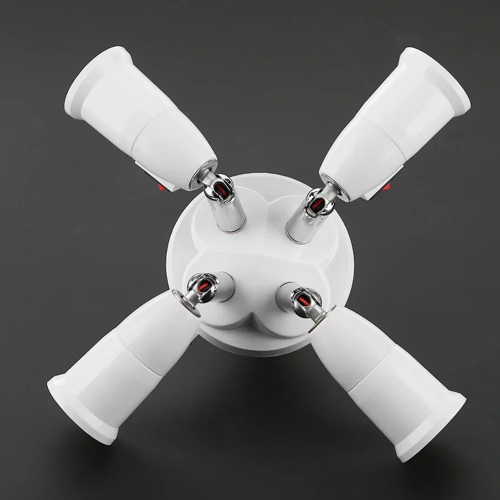 E27 2/3/4/5 in 1 LED Light Bulbs Converter Socket Adapter Standard Lamp Holder Base Converter for  Commercial Lighting Luces Gu