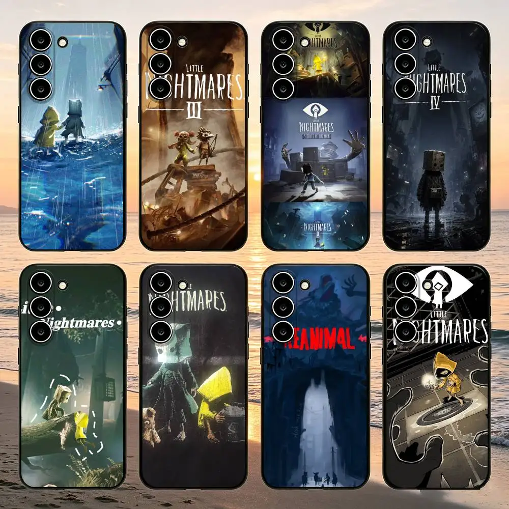 The L-little Nightmares Phone Case For Samsung Galaxy A52 A42 A32 A22 A12 A02S A72 A73 A51 A41 A31 A21S A71 A30S Black Cover