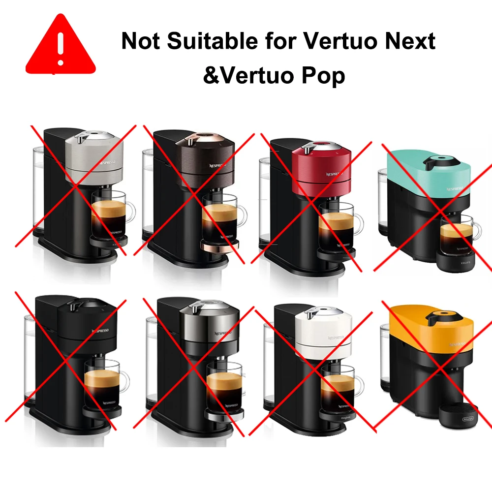 Stianless Steel Reusable Capsule For Nespresso Vertuoline Vertuo Coffee Maker Machine Espresso Filter Pod Don\'t Fit Vertuo Next