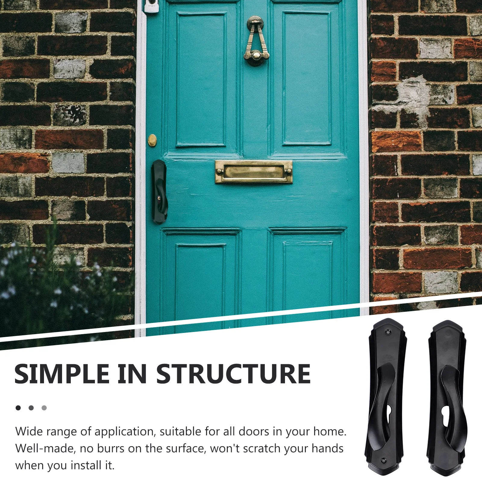 

1pc Solid Aluminum Alloy Door Lock European Style Silent Handle Lock For Bedroom Durable Smooth Safety Door Accessory