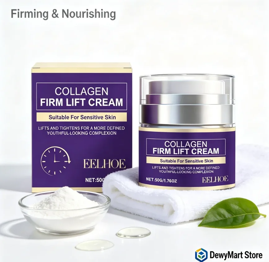EELHOE Collagen Firming Cream, Deeply Nourishes Skin, Smooths Rough Texture, Moisturizing Cream