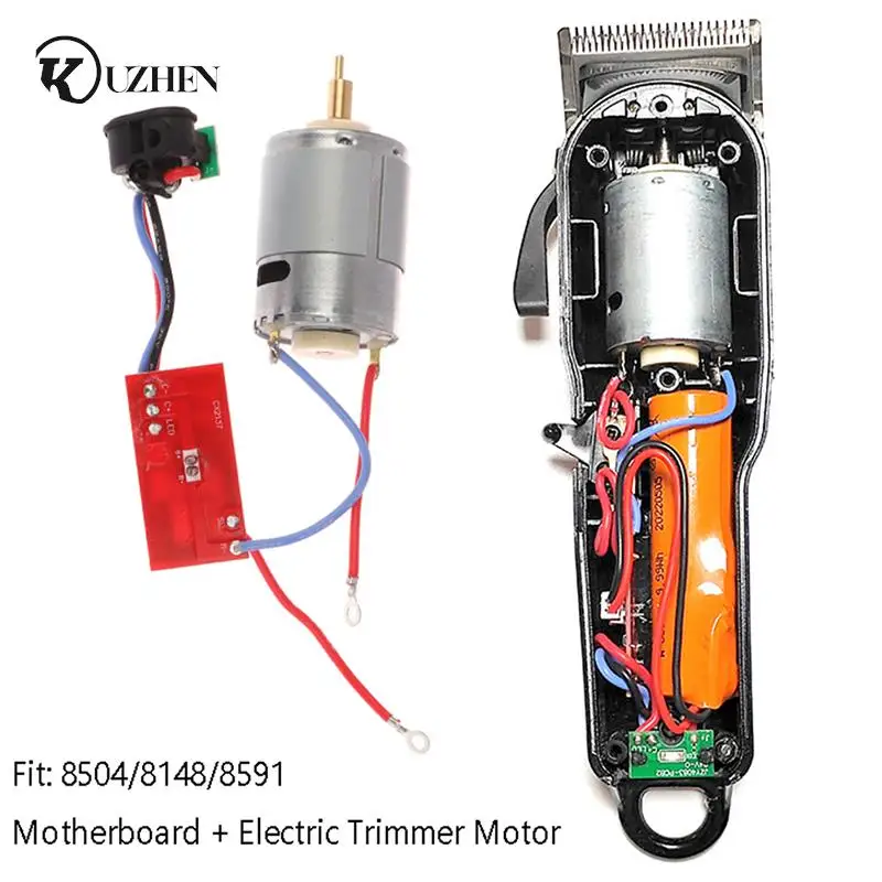 1 Juego de reemplazo de Motor de cortadora de pelo de 6500/7200 RPM Compatible con 8504/8148/8591 piezas de reparación de Motor de cortadora