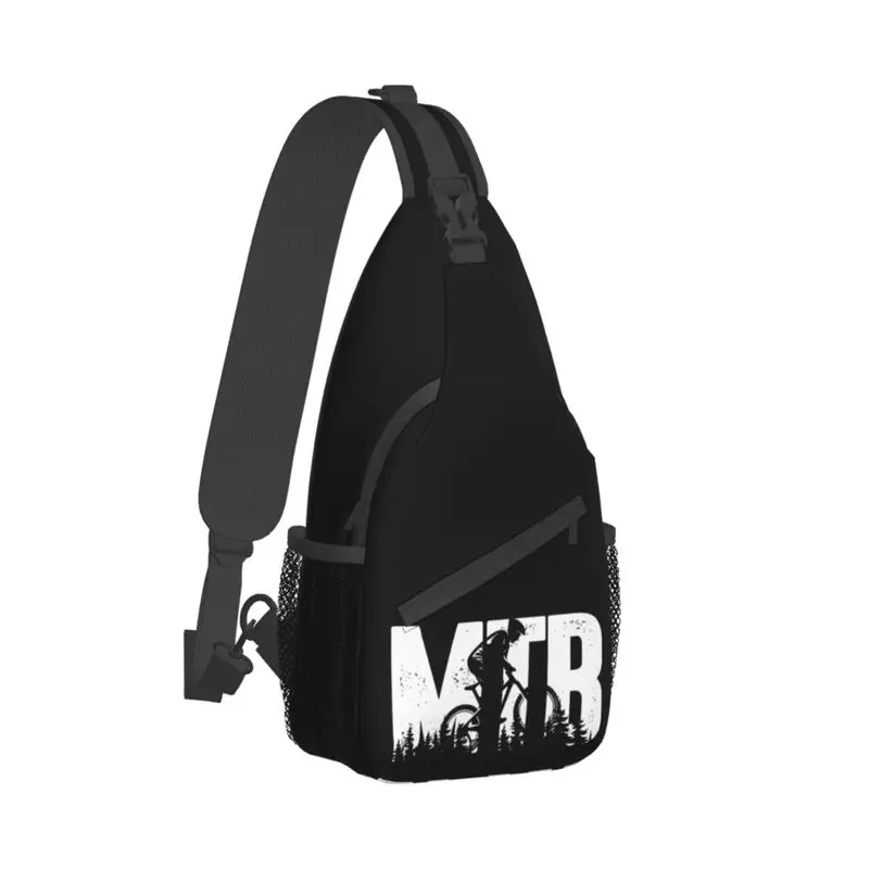 Sac à dos à bandoulière pour VTT pour homme, sac de poitrine cool pour la randonnée, sac à bandoulière pour cycliste