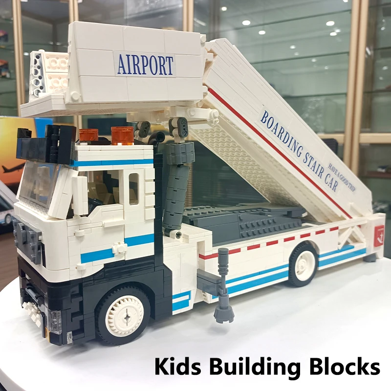 

Boarding Stair Car Kids Building Blocks 1926PCS Model Elevatable Ladder Engineering Vehicles Ornament Puzzle Children Toys Gifts