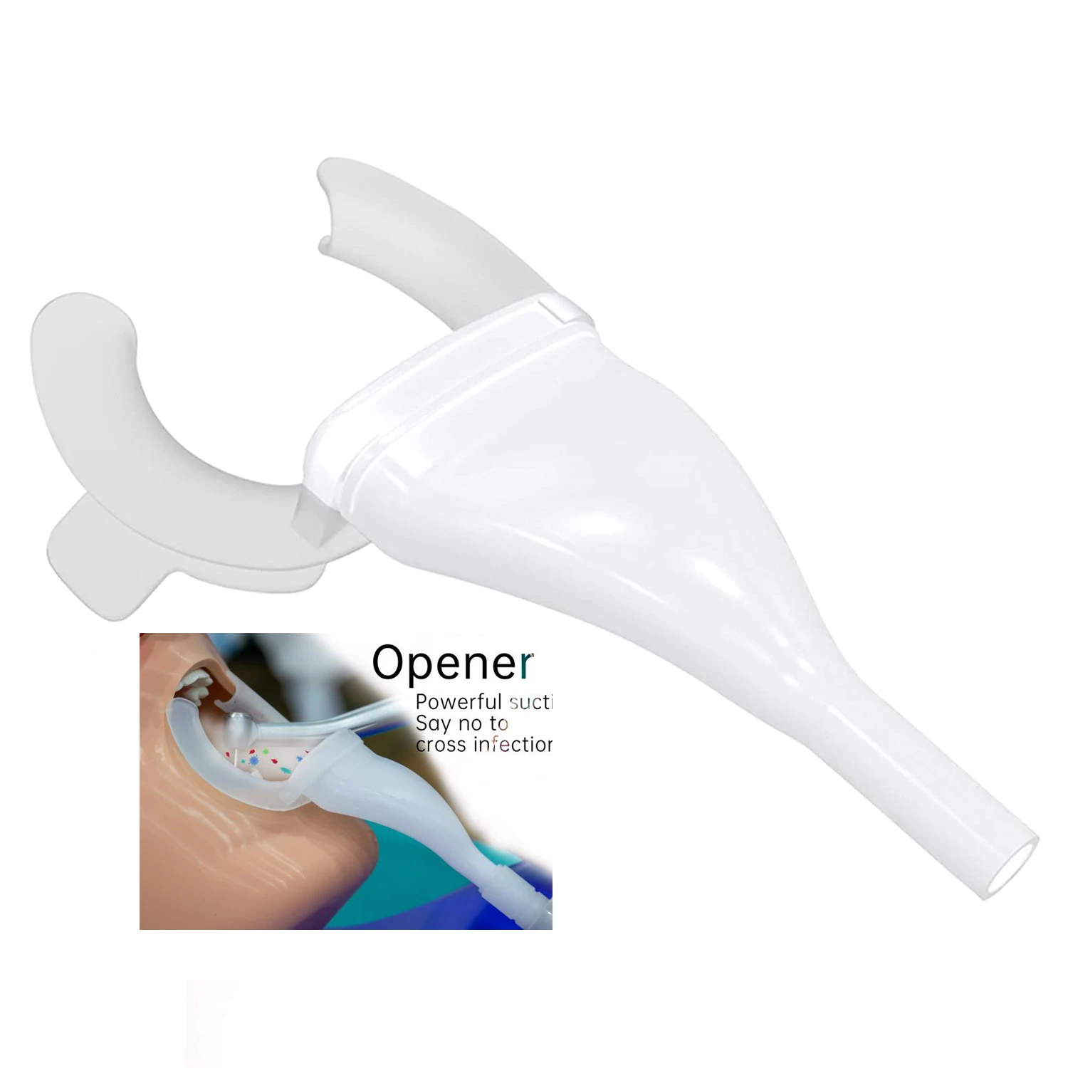 

Coxo Dental Mouth Opener Cheek Lip Retractor Oral Droplets Aerosol Suction Material for Dentistry Chair