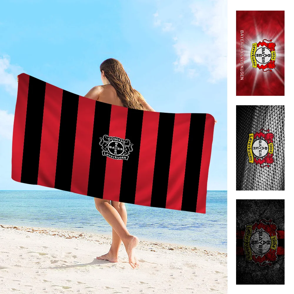 B-Bayer L-Leverkusen Bath Towel Microfiber Soft Water Absorbing Breathable For Girl Kids Decorative Cartoon Beach Towel