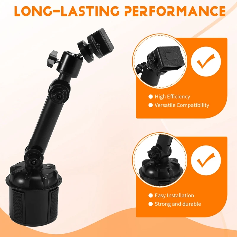 ปรับรถ Walkie Talkie สําหรับ UV5R Yaesu Auto Cup Mount Bracket ขาตั้งวิทยุอุปกรณ์เสริม