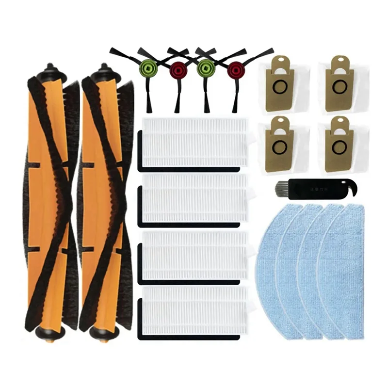 

M17K-для робота-пылесоса Vistefly M203, запасные части, аксессуары, основная боковая щетка, фильтр Hepa, швабра, тряпка, мешок для пыли