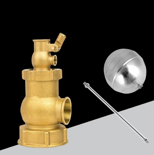 Brass Internal Thread Hydraulic Float Valve Small Orifice Type DN25 DN32 DN40 DN50 DN65 DN80 Water Level Control