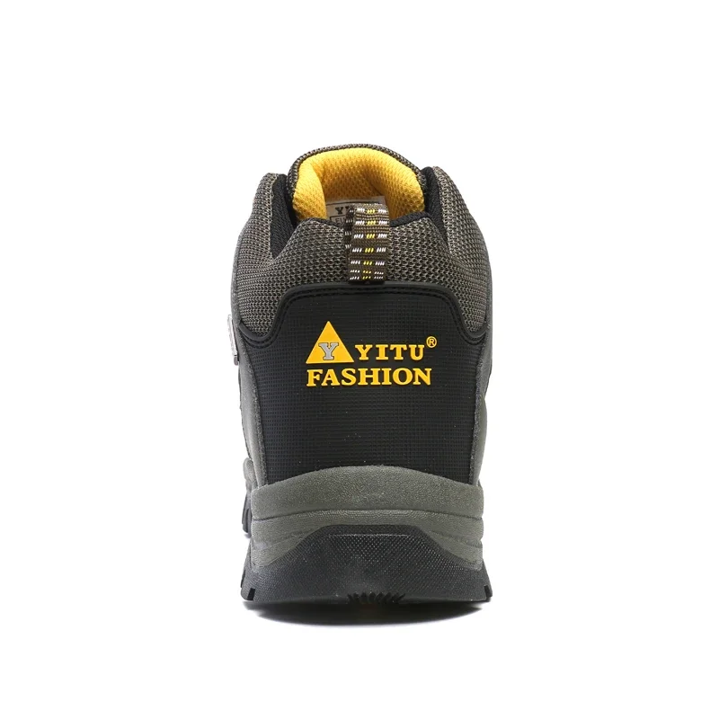 하이킹 신발 남성 부츠 야외 캠핑 충돌 방지 발목 부츠 남성 등산 끈 묶는 등산화 운동화 남성용