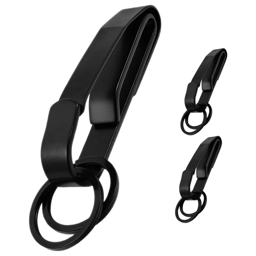 

3pcs Chain Stainless Steel Belt Clip Key Holder Heavy Duty Key Ring for Men Fits Belts Thick Belts Pockets Backpacks Outdoor