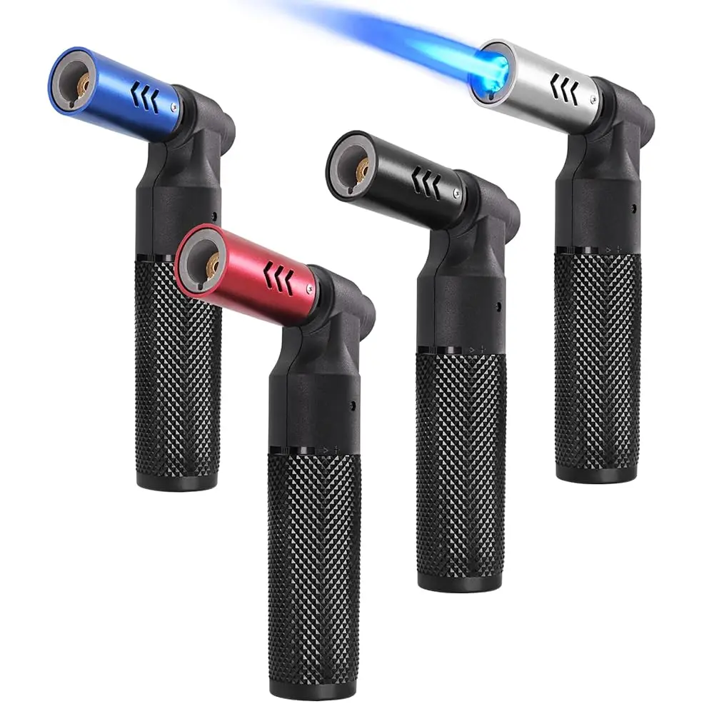 

Ailexpress Recommendation - 4 Pack Butane Torch Lighters Refillable Jet Flame Portable Butane Torch Mini Refillable Windproof Li