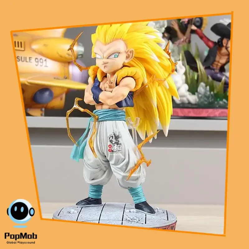 

Dragon Ball CS Gotenks Super Saiyan 3, фигурка, аниме-модель, статуя, коллекционный подарок с подставкой для дисплея