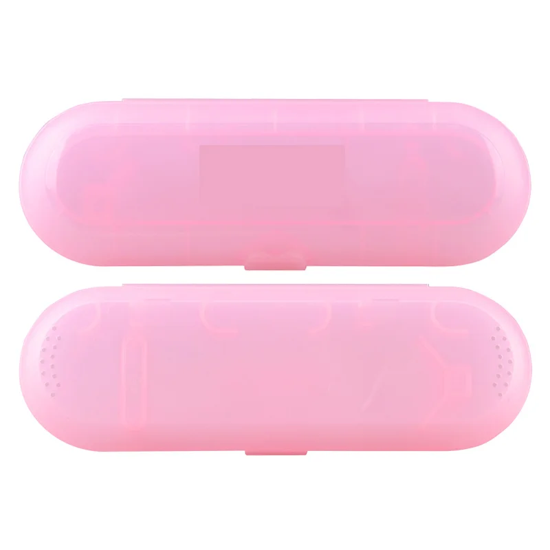 แบบพกพากล่องสำหรับแปรงสีฟันไฟฟ้า Oral B เดินป่ากลางแจ้งป้องกัน Cover กรณีสีฟ้าสีชมพู (เฉพาะกล่อง)