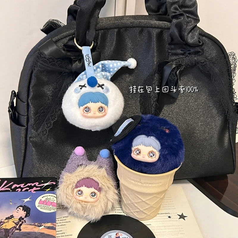 Boneka Plush Maymei Crazy Circus Blind Box Asli, Boneka Kawaii, Gantungan Tas Ransel, Mainan Koleksi untuk Anak Perempuan, Hadiah Anak, Gantungan Kunci Maymei