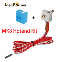 3D printer Mk8 hotend 12V 40W assembled kit J-head 0.4mm nozzle 1.75mm filament for Anet A2 A8 3D printer parts Universal