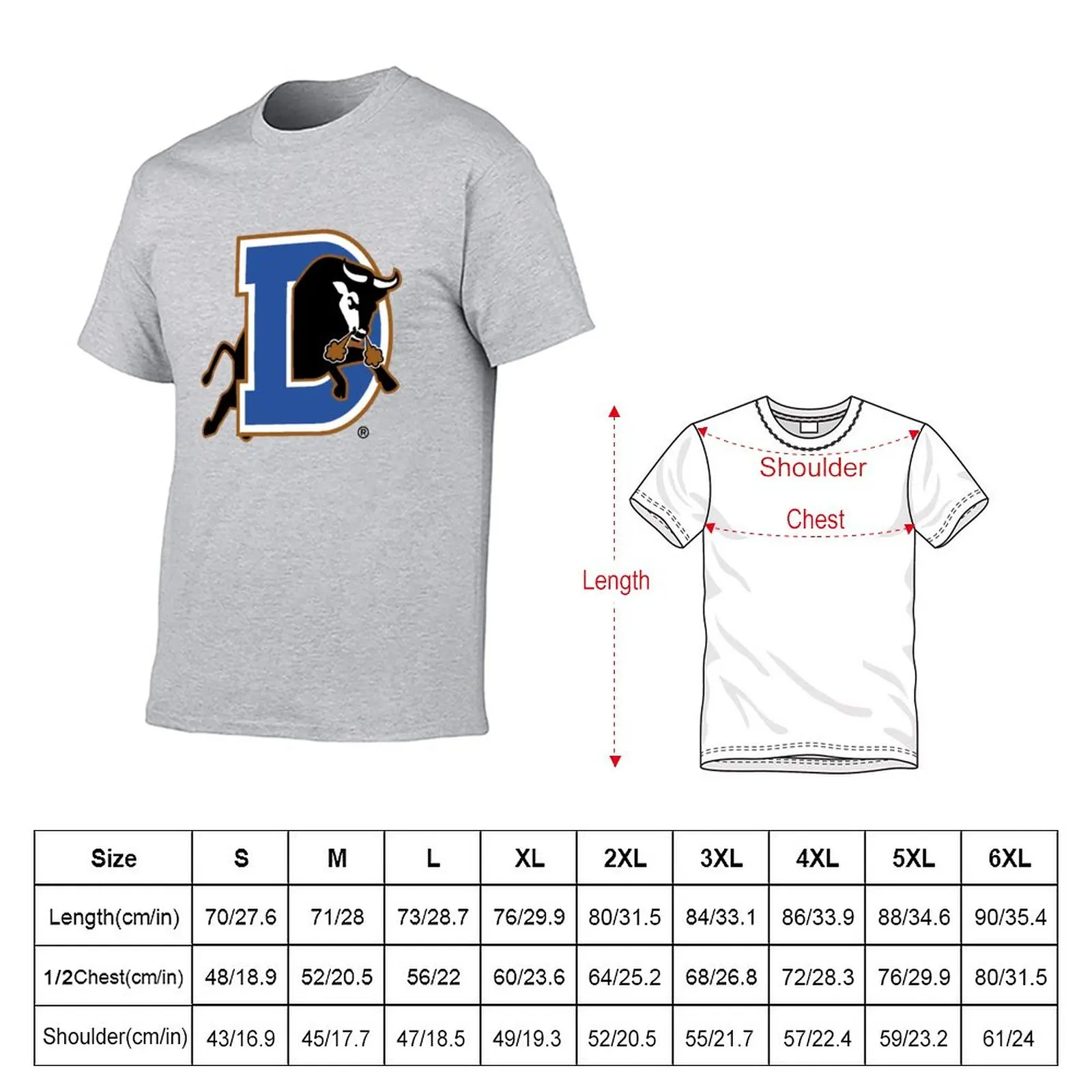 Durham Bulls T-Shirt customized t shirts Short sleeve tee T-shirt for a boy t shirt man Men's cotton t-shirt