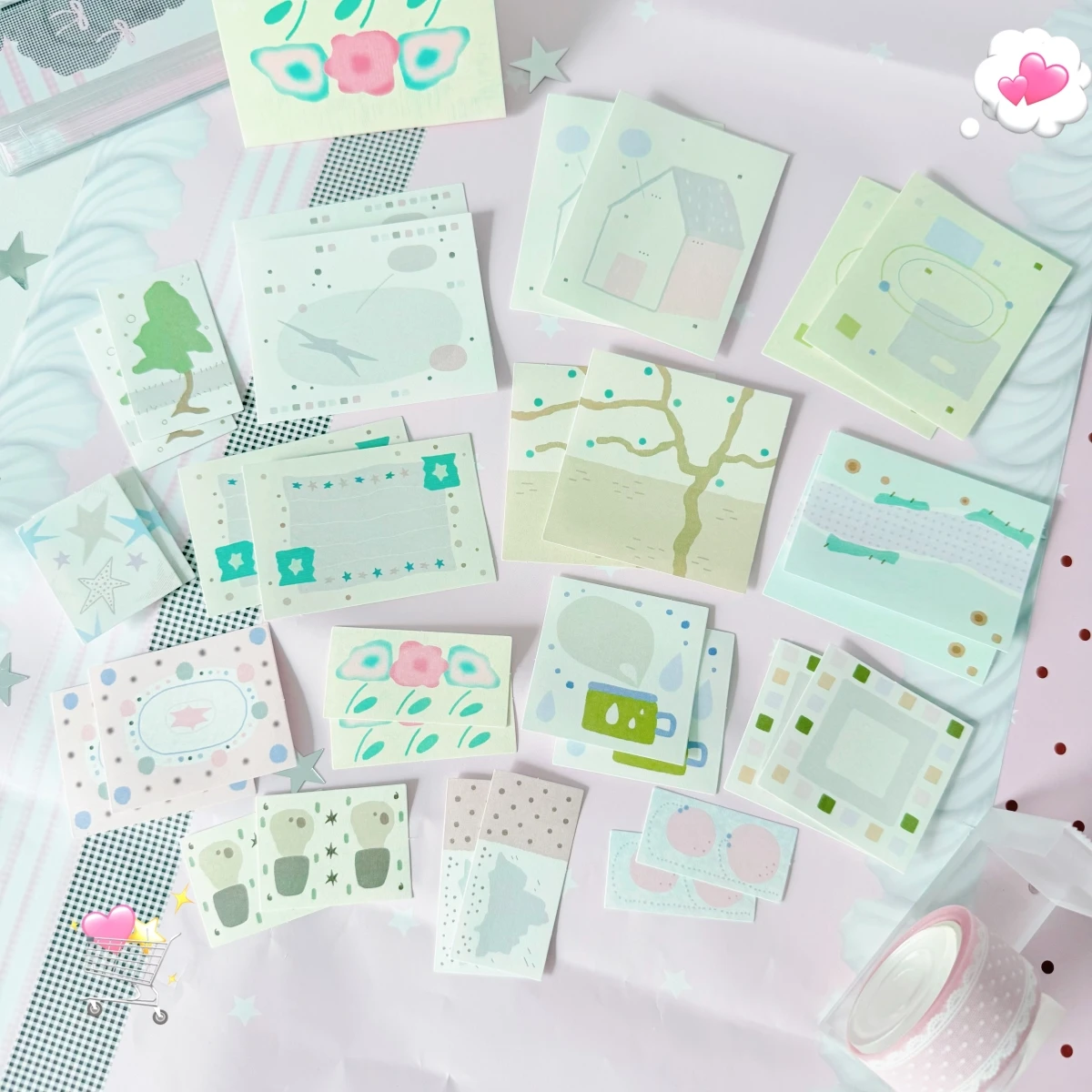 Kawaii للكتابة ملصق حزم سجل القصاصات 30 قطعة/الحزمة ملصقات ملصقات الزخرفية للفنون Diy بها بنفسك الحرف ألبوم مجلة خطة