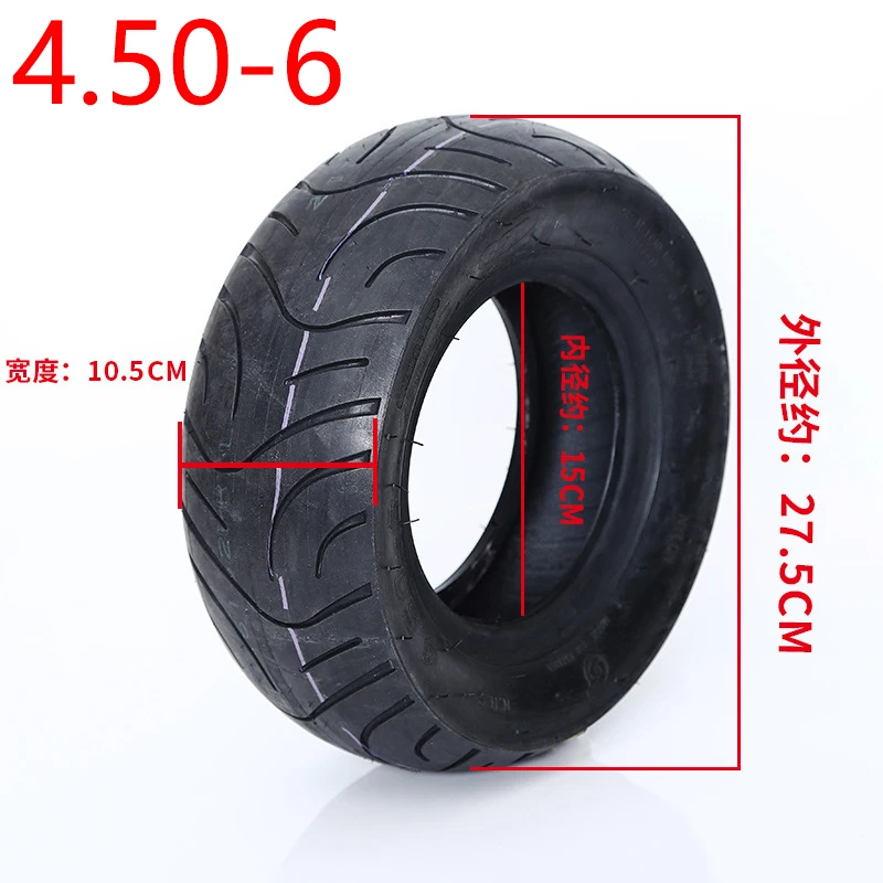 

4.50-6 Tire CST 12x4.50-6 Wear-resistant High-quality Tubless Tyre for Electric Scooter Pneumatic Wheel Accessories