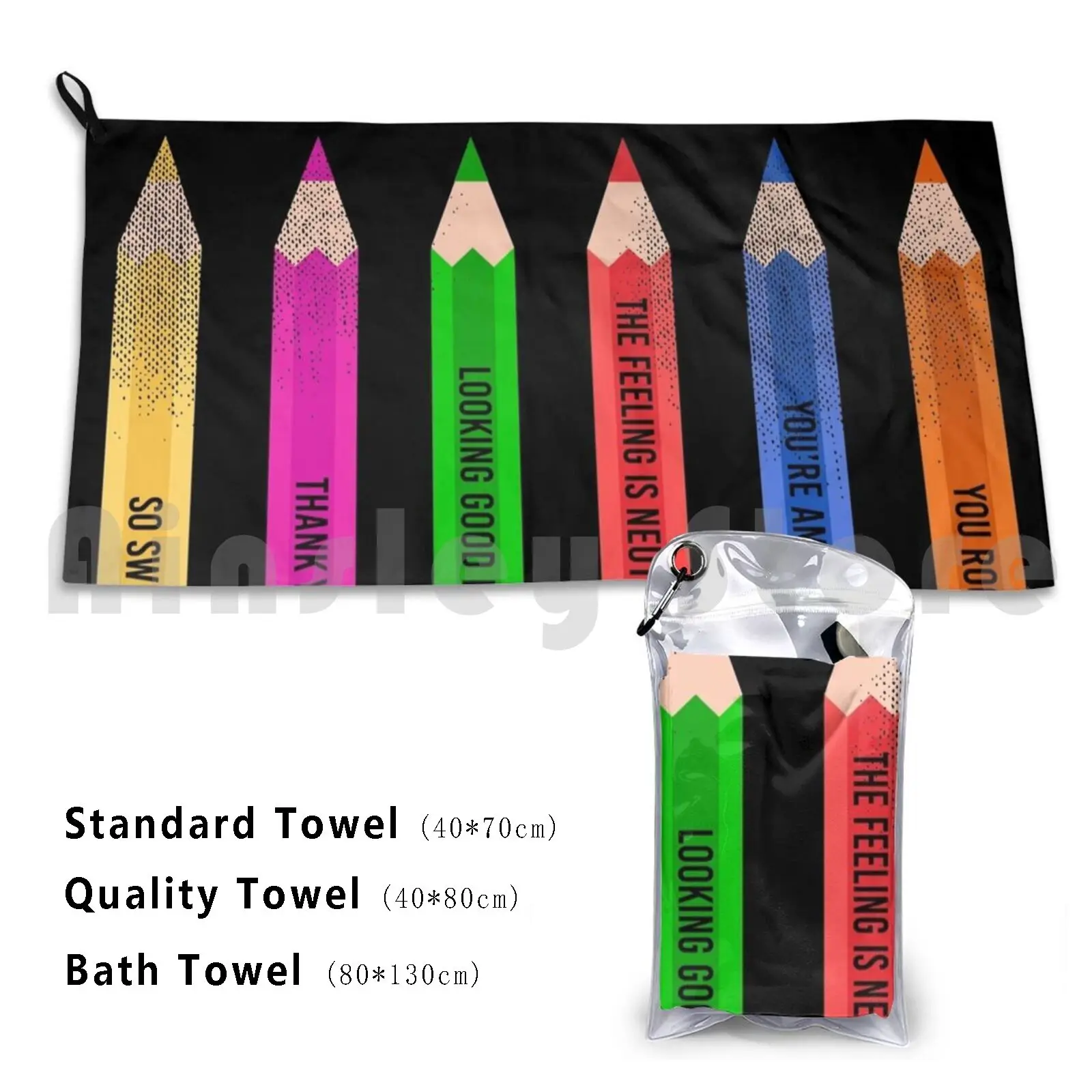 Complementary Colors Pun Artist Art Teacher Custom Towel Bath Towel Complementary Color Color Pun Artist