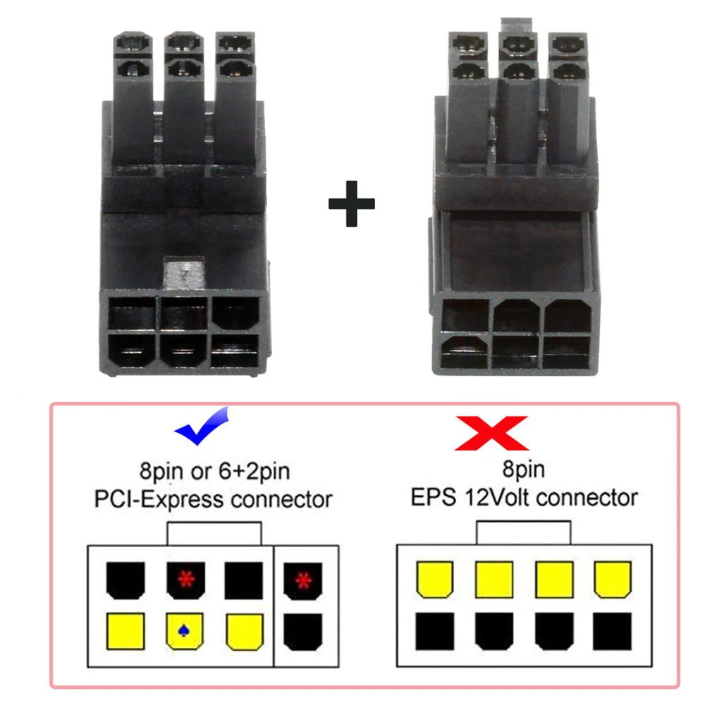 ChenYang ATX 6Pin 90 Degree Angled Power Connector Adapter for GPU Graphics Card 2PCS/Set