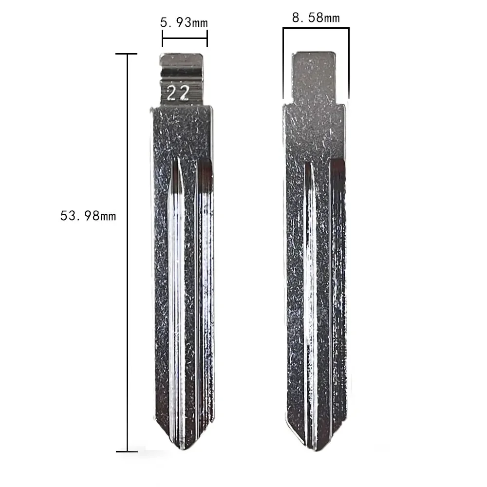 10/20pcs #22 NSN14 KD/VVDI Remote Key Blade Key Blanks for Nissan TIIDA Renault Subaru Infiniti Uncut Flip Car Key Blank