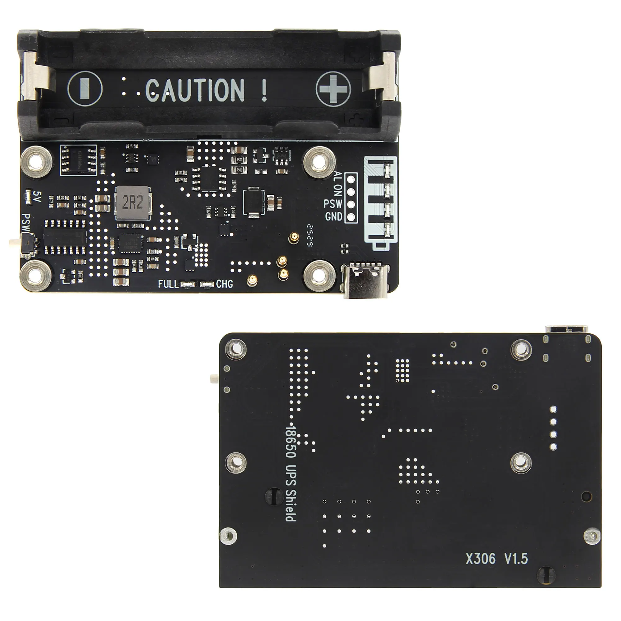 Geekbord X306 18650 UPS Shield for Raspberry Pi Zero 2W - AliExpress 7
