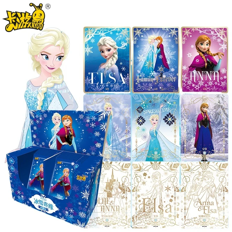 

KAYOU Genuine Disney Frozen Series Cards, Movie Anime Merchandise, SSR Elsa Olaf Anna Cute Girl Toy Card, Birthday Gift