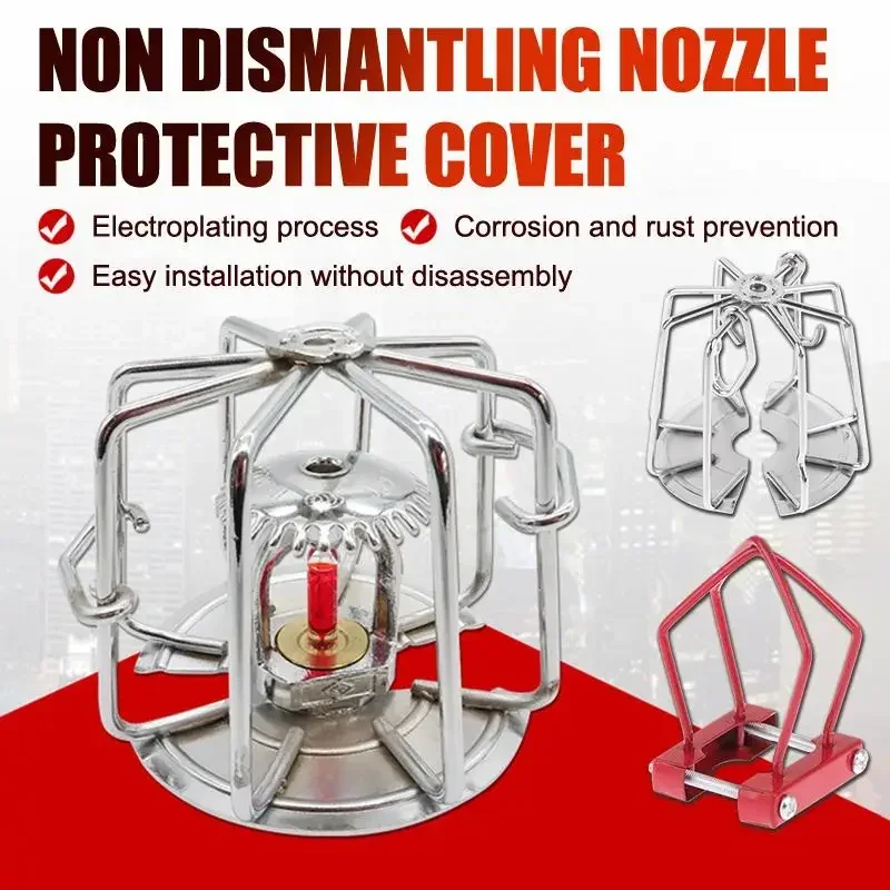 Automatic Fire Sprinklers Guard Cage Fire Sprinkler Protective Bracket Fire Extinguishing System Protector Cage Home Restaurant