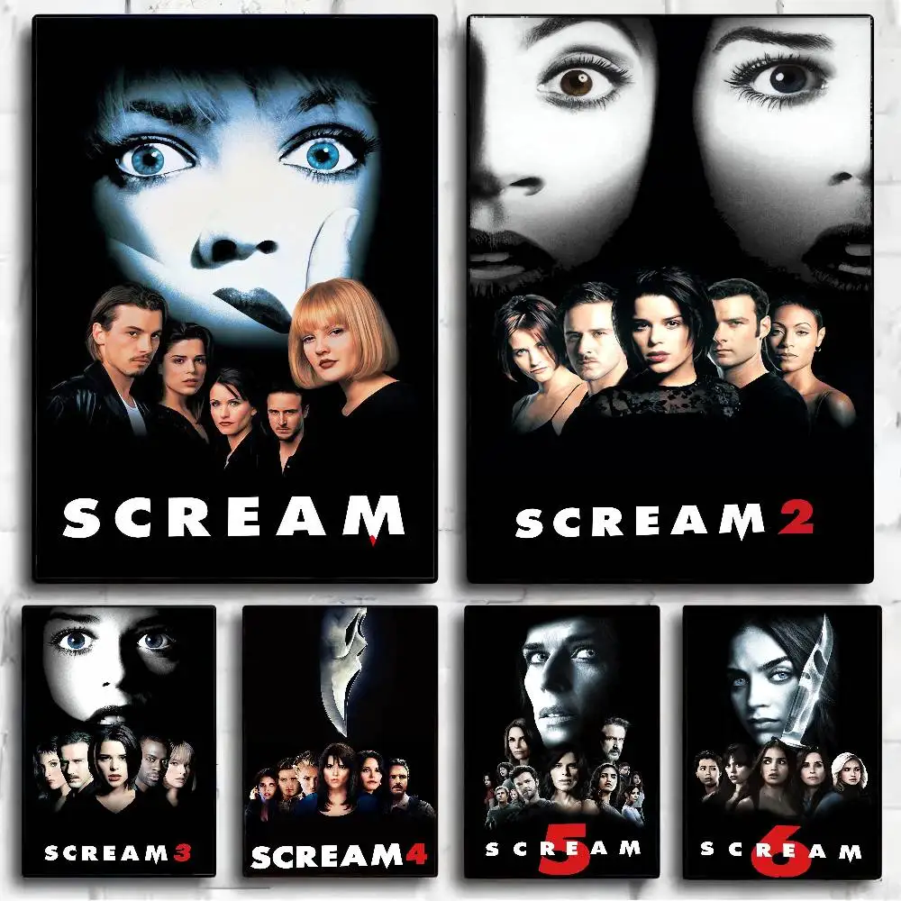 Film Scream Klebefolien Vintage Raum Bar Café Dekor Nordisches Wohndekor