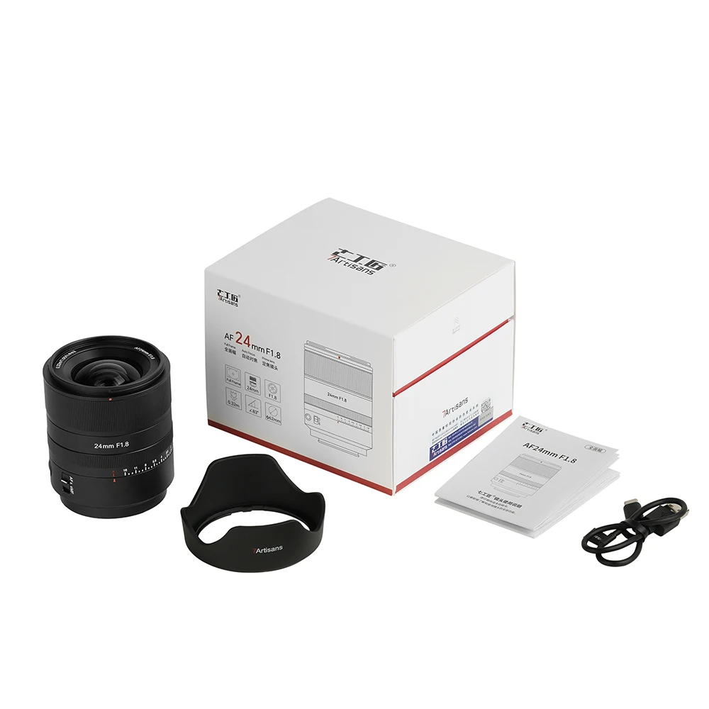 7artisans af24mm f1.8 foco automático stm lente de quadro completo grande abertura lente principal crítica grande angular para sony e mount lente da câmera