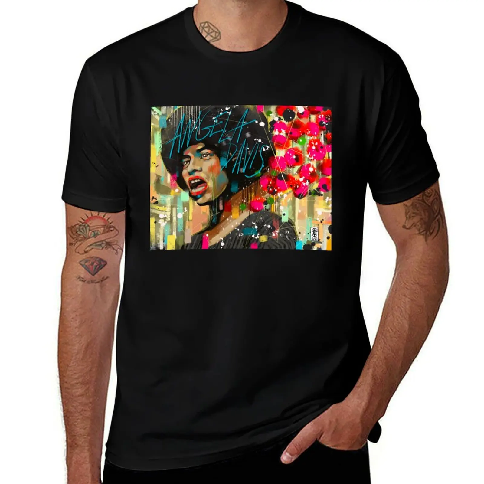 

Angela Davis T-Shirt Summer Casual Loose T-Shirt