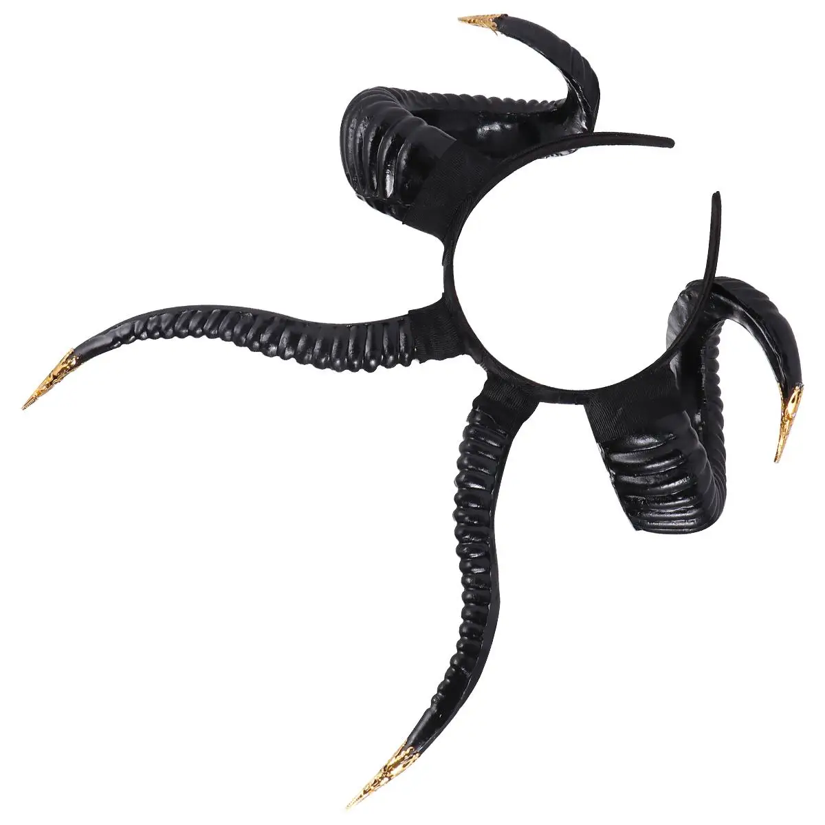 

Goat Horns Hairband Halloween Cosplay Headdress Party Accessories Lightweight Durable Premium Material Festivals Birthday Photo