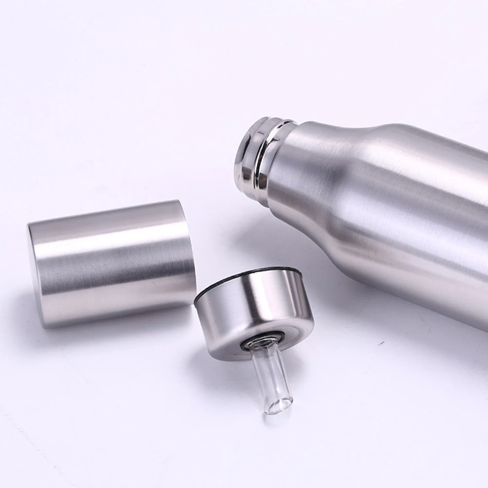 

304 Stainless Steel Oil Dispenser Leakproof Dustproof Vinegar Bottle Soy Sauce Bottle Kitchen Bbq Oil Container
