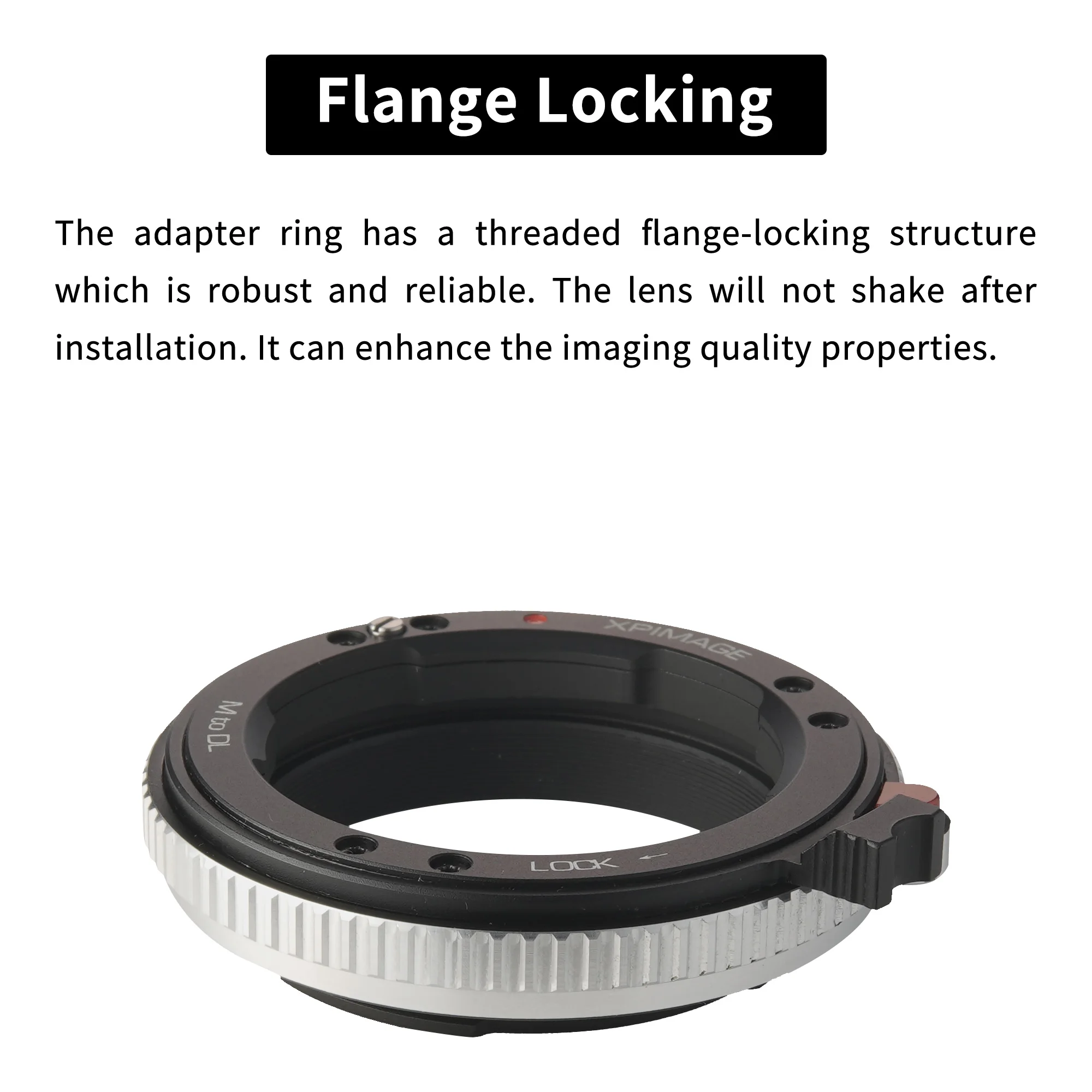 XPIMAGE M to DL Lens Mount Adapter Ring Compatible with Leica M Lenses for DJI Ronin 4D X9 Inspire X7 DL Cinema Cameras