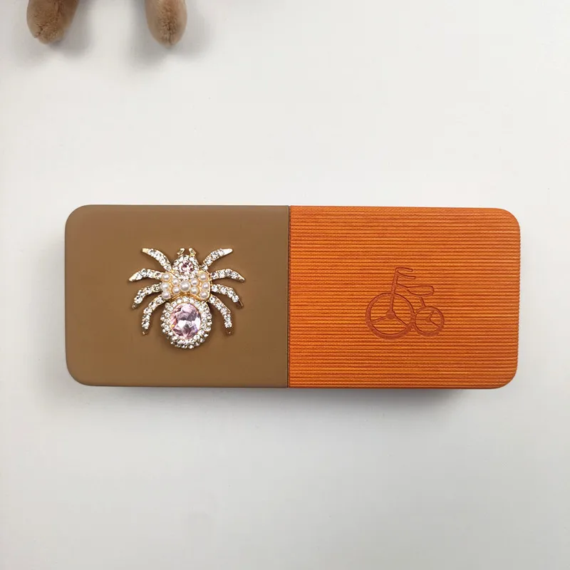 Simple Spider Pattern Glasses Case Durable Square Hard Shell Eyewear Case For Men Women Eyeglass Box Fashion Accessories Gift B2