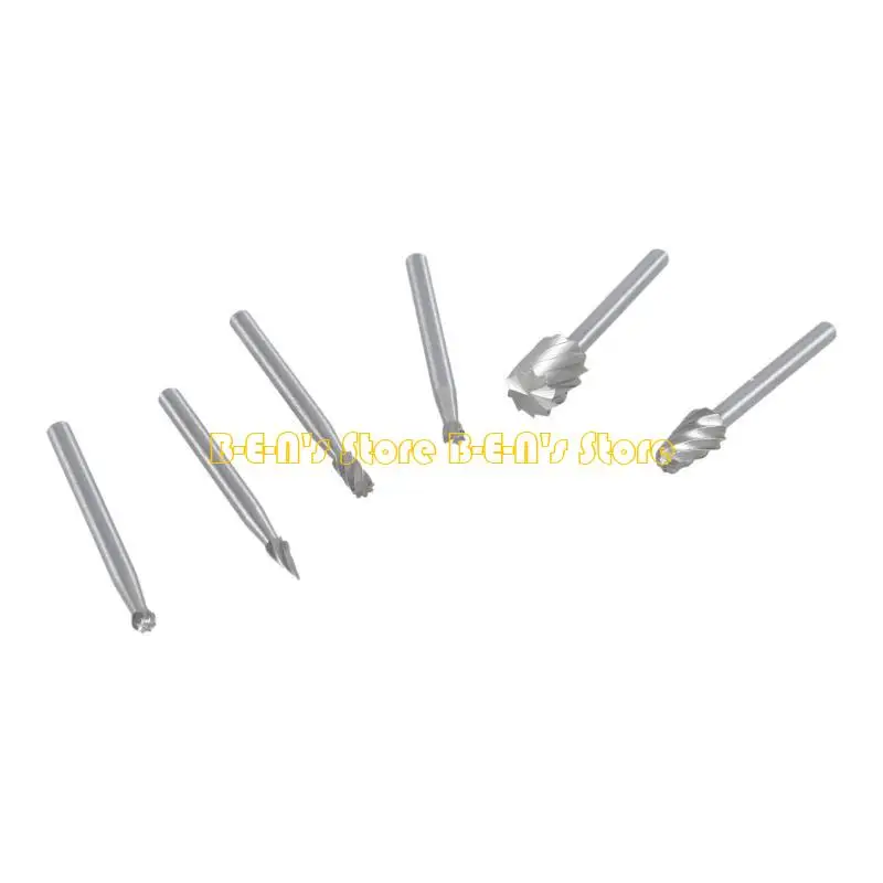 

Y1AD 6pcs HSS Routing Router Grinding Bits Burr For Rotary Tool for Mini New