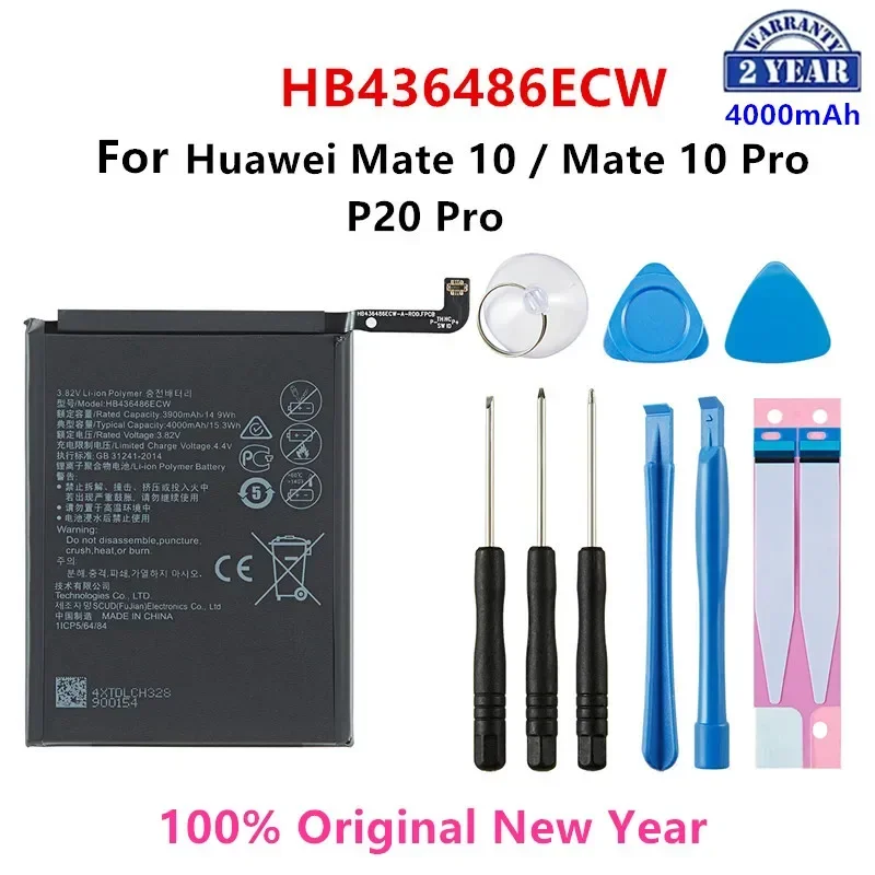 

Orginal HB436486ECW 4000mAh Battery For Huawei Mate 10 Mate 10 Pro /P20 Pro AL00 L09 L29 TL00 Batteries +Tools