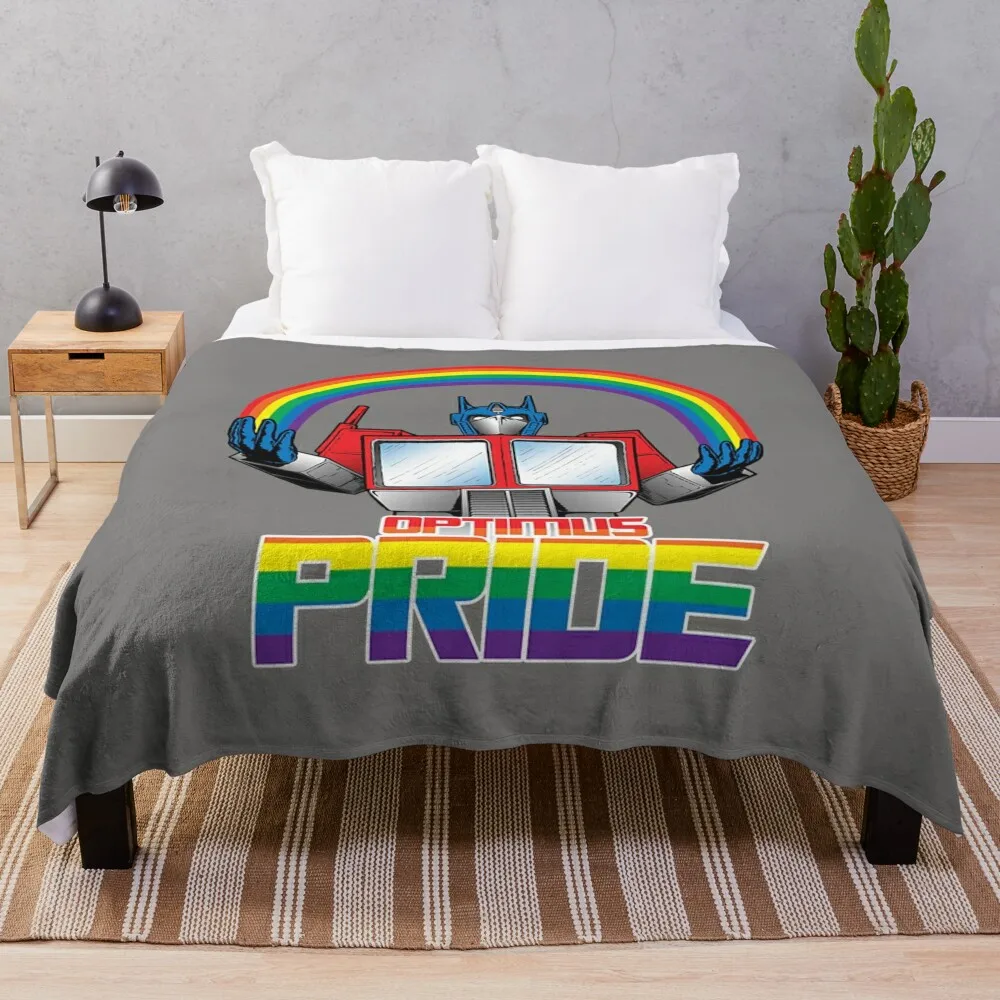 Optimus Pride Throw Blanket Soft Plaid Personalized Gift blankets ands Softest Blankets