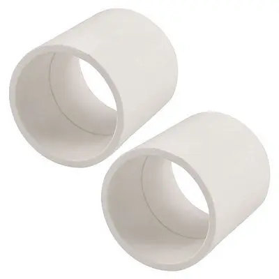 

2 шт. сменный разъем для прямой трубы из ПВХ диаметром 50 мм, белый